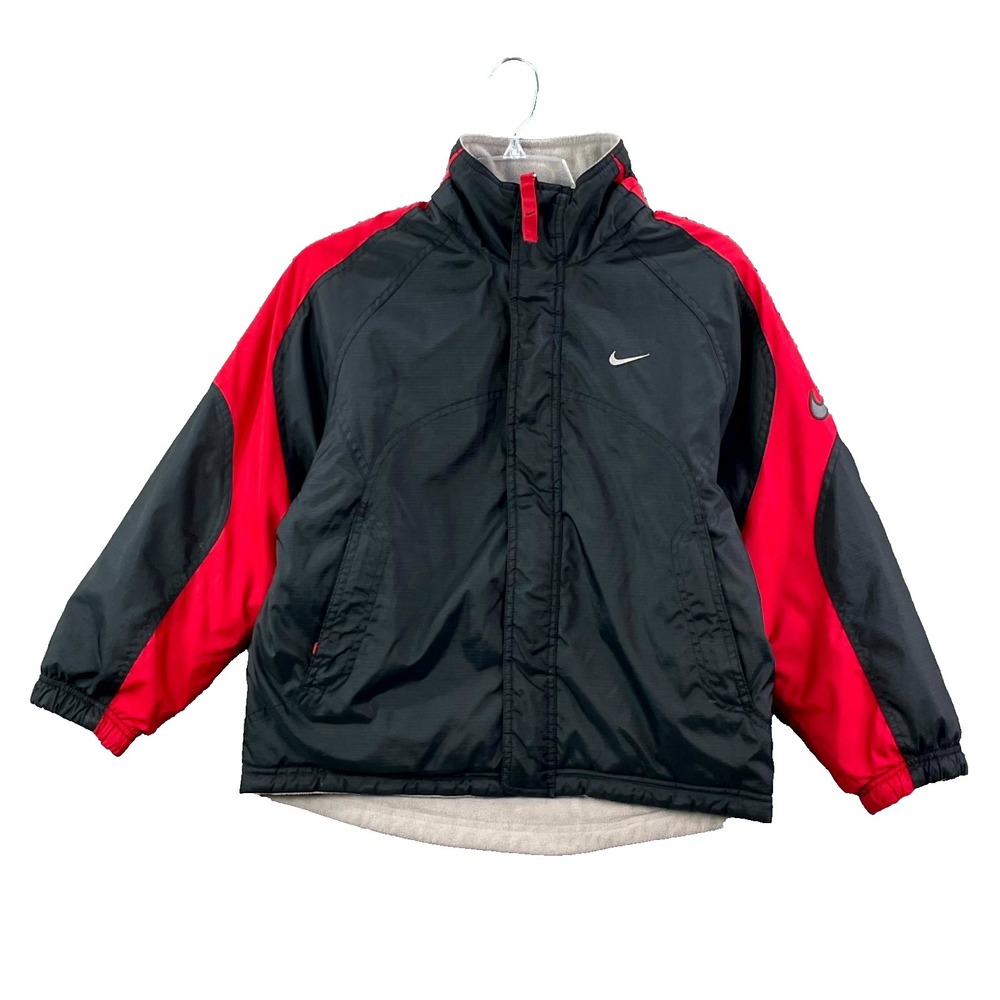 VTG Nike Windbreaker Jacket Unisex Medium Fleece Lined Full Zip Outdoor Hiking